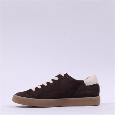 Paul Green Thick Gumsole Trainer - Brown Suede